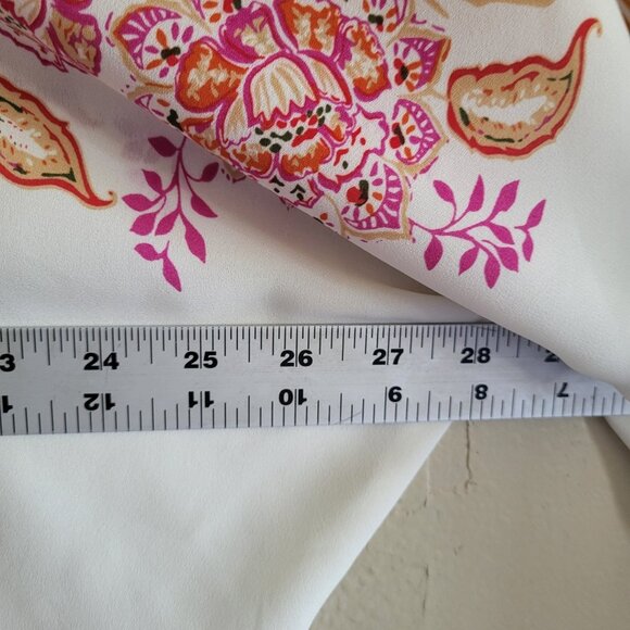 2 for $30 Rose + Olive Blouse Top Women's Medium Boho Floral Dolman Sleeves - Picture 6 of 7